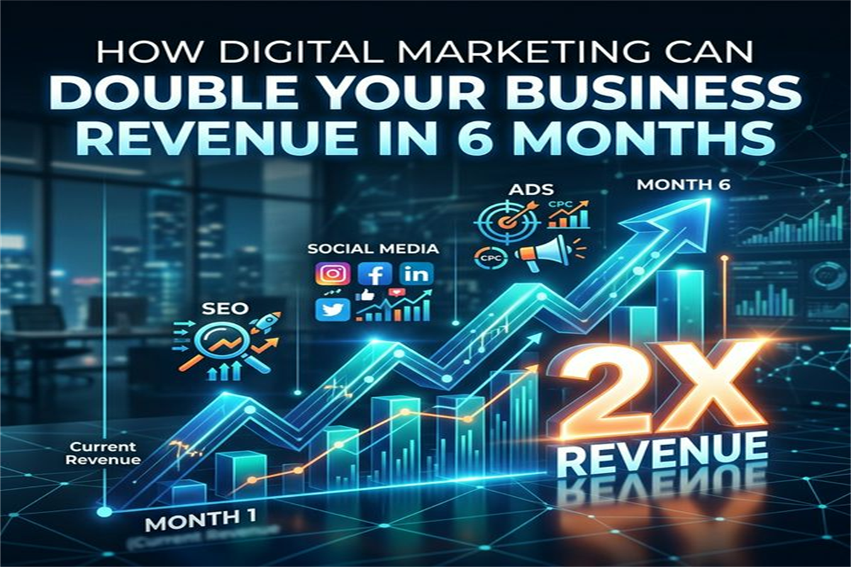 How Digital Marketing Can Double Your Business Revenue in 6 Months