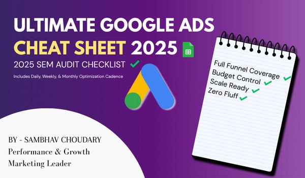Google ADS Cheat Sheets